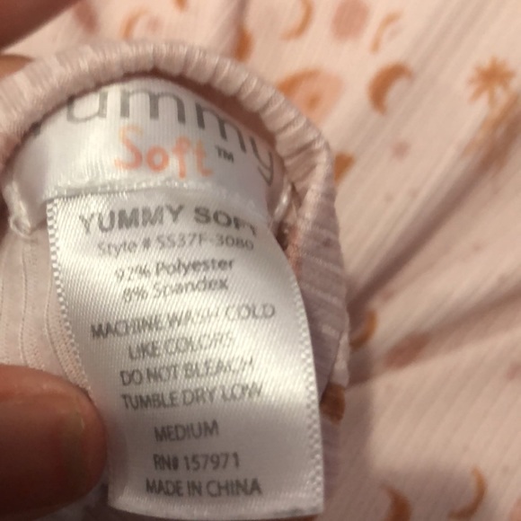 ribbed moon and yin yang long sleeve tshirt - Picture 3 of 4